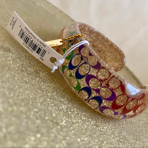 Coach Rainbow Signature Cuff, part of Coach Pride Collection - Picture 5 of 11